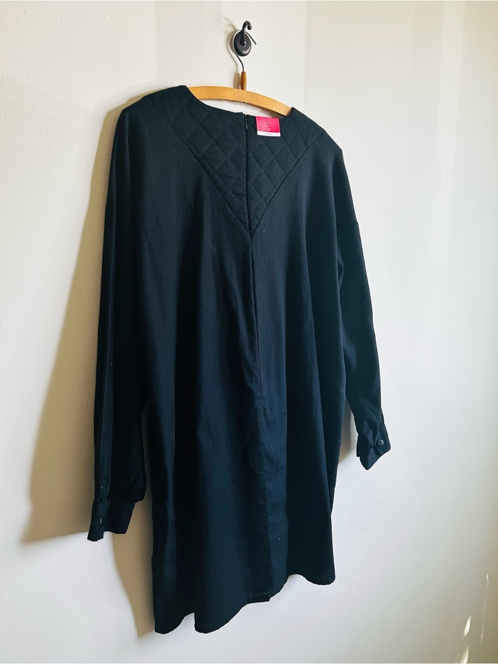 Lefties Black Tunic with Quilted Yoke - Picture 4 of 5